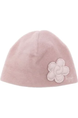 Il gufo Beanie mit Blumenapplikation