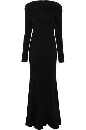 MUGLER Rückenfreies Krepp-Abendkleid
