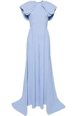 Saiid Kobeisy Krepp-Jumpsuit mit Rock hinten