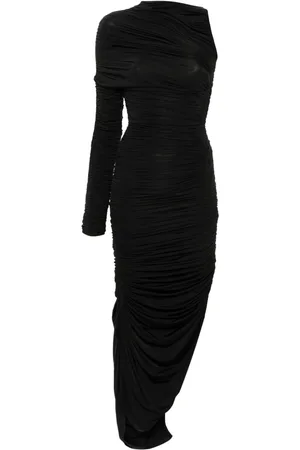 MUGLER Asymmetrisches Kleid mit Raffungen
