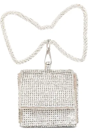 Maison Ava Schultertasche mit Kristallblume