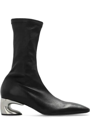 Jil Sander Stiefeletten mit Kontrastabsatz 60mm