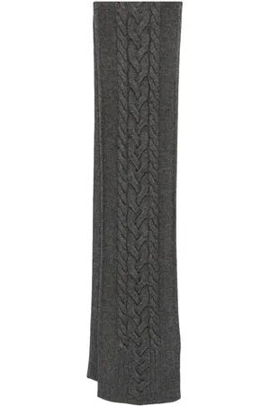 Max Mara Gestrickter Schal mit Zopfmuster