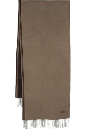 Ermenegildo Zegna Schal mit Logo-Applikation