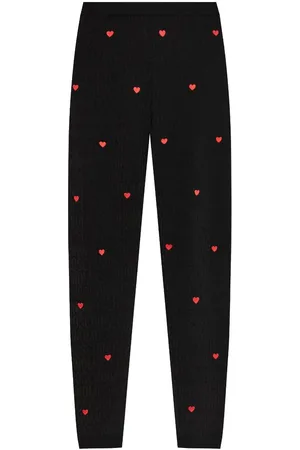 Moschino Jacquard-Leggings mit Logo
