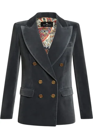 Etro Blazer mit gravierten Logo-Knöpfen