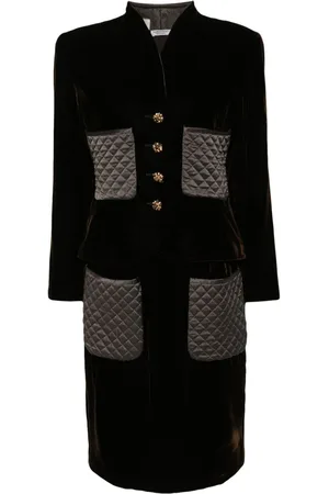 VALENTINO GARAVANI 1980s Kostüm aus Samt