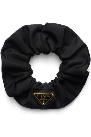 Prada Re-Nylon Haargummi mit Triangel-Logo