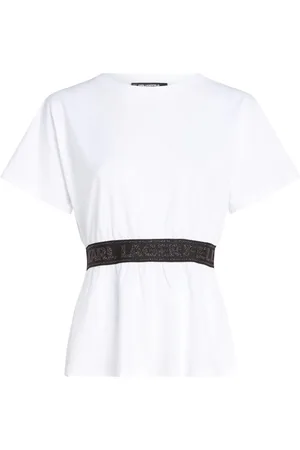 Karl Lagerfeld T-Shirt mit Glitzer-Logo