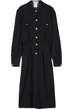 VALENTINO GARAVANI 1970s Midikleid aus Wolle
