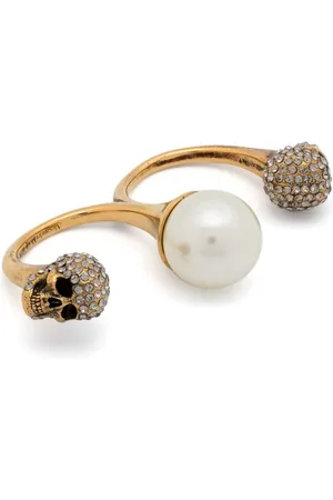 Alexander McQueen Schlagring mit Totenkopf