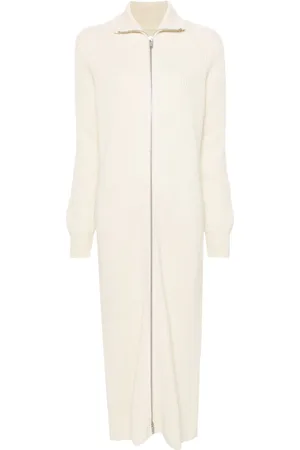 Jil Sander Maxikleid aus geripptem Strick