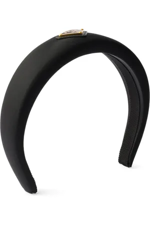 Prada Haarreif aus Re-Nylon mit Logo-Schild