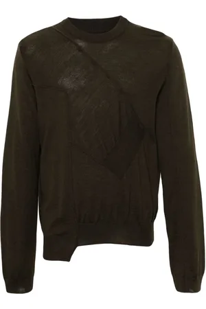 Maison Margiela Pullover mit gestreiftem Einsatz