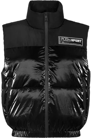 Philipp Plein Gesteppte Weste mit Logo-Print