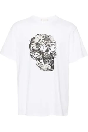 Alexander McQueen T-Shirt mit Totenkopf-Print