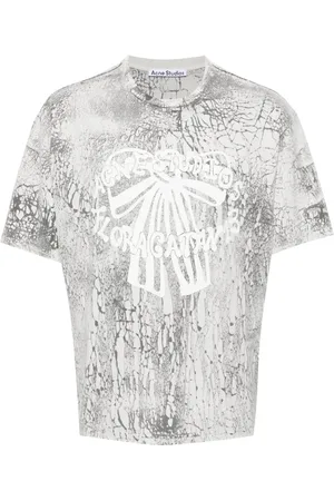 Acne Studios T-Shirt mit Gips-Print
