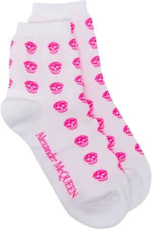 Alexander McQueen Socken mit Totenkopf-Intarsie