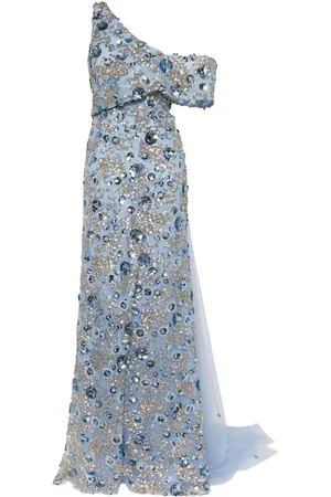 Saiid Kobeisy Schulterfreies Kleid mit One-Shoulder-Trägern