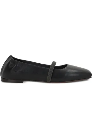 Brunello Cucinelli Ballerinas mit eckiger Kappe