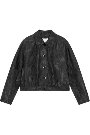 Ganni Kurze Cloqué-Jacke mit Struktur