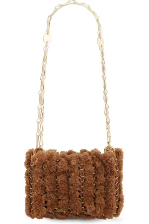 Paco rabanne 1969 Nano Schultertasche aus Shearling