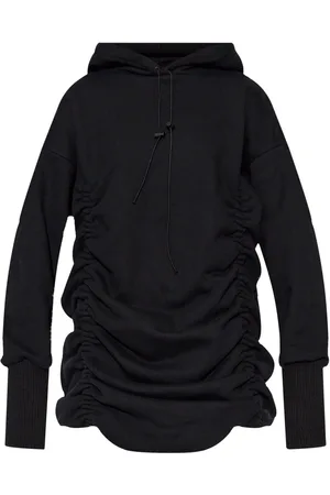 The Mannei Drapiertes Sweatshirtkleid mit Kapuze