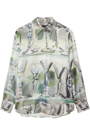 Msgm Hemd mit Malerei-Print