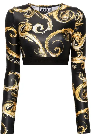 VERSACE Cropped-Top mit Print
