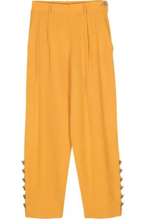 Saint Laurent 1980s Hose mit Falten