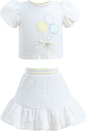 Mimi Tutu Set aus Bouclé-Rock und Top