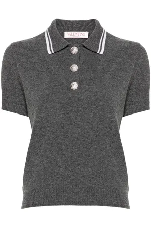VALENTINO GARAVANI Poloshirt mit gestreiften Kanten