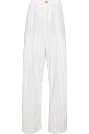Vince Gestreifte Wide-Leg-Hose