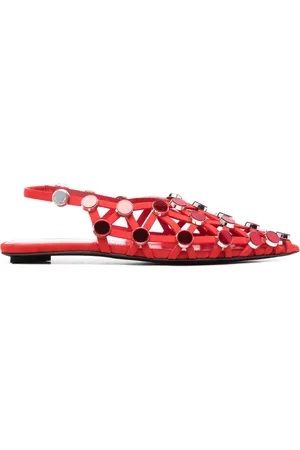 The Attico Grid Ballerinas