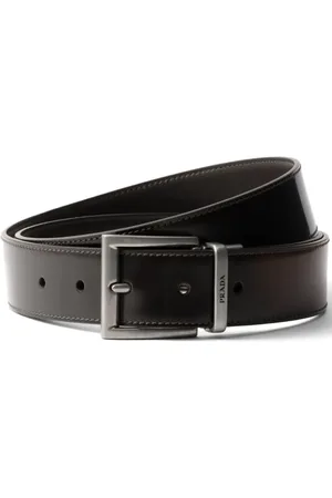 Prada Gürtel aus gebürstetem Leder