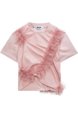 Msgm Gerafftes T-Shirt