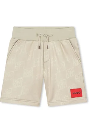 HUGO BOSS Joggingshorts mit Monogrammmuster