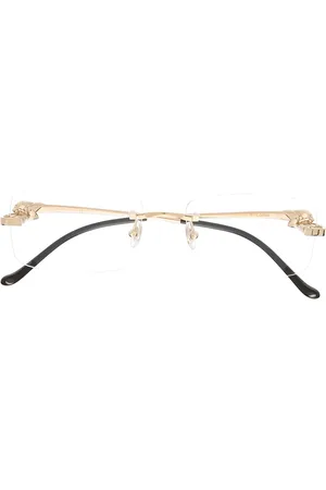 Cartier Panthère Brille mit eckigem Gestell
