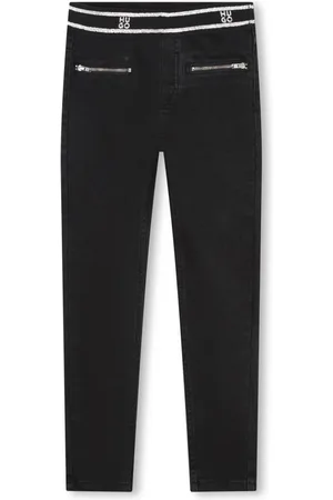 HUGO BOSS Jeggings mit Logo-Besatz