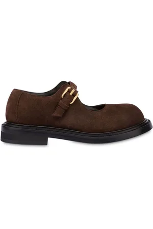 Moschino Loafer aus Wildleder mit Schnalle