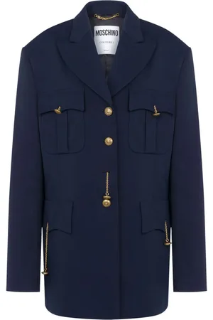 Moschino Mantel mit spitzem Revers