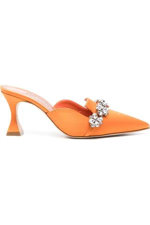 Manolo Blahnik Permu Mules 75mm