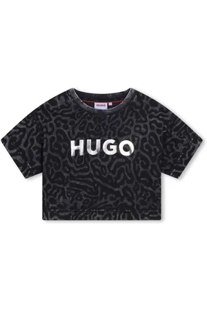 HUGO BOSS Cropped-T-Shirt mit Logo-Print