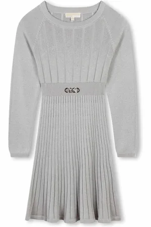 Michael Kors Gestricktes Kleid mit Logo-Schild