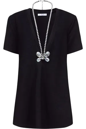AREA Hemdkleid mit Schmetterlingen