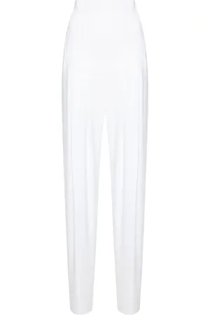 Norma Kamali High-Waist-Hose mit Falten