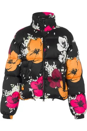 Moschino Gesteppte Jacke mit Blumen-Print