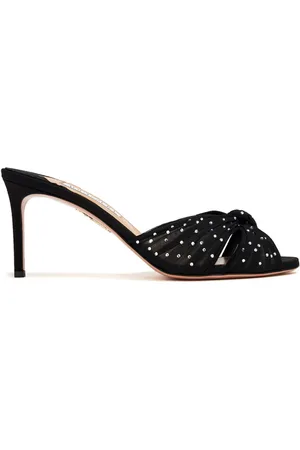 Aquazzura Slow Kisses Mules 75mm