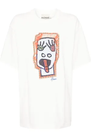 ALÉMAIS Oversized-T-Shirt mit Players-Gesicht