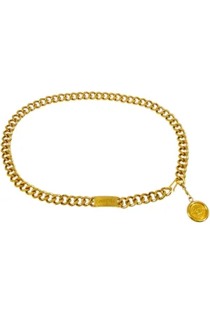 CHANEL 1990-2000 Kettengürtel mit Medaillon